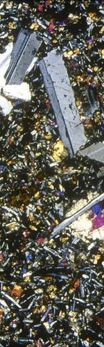 Observation microscopique d'une lame de Basalte