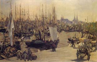 El puerto de Bordeaux, Manet (1871)