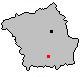 Localisation du hameau (en noir)